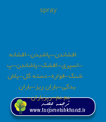 spray به فارسی